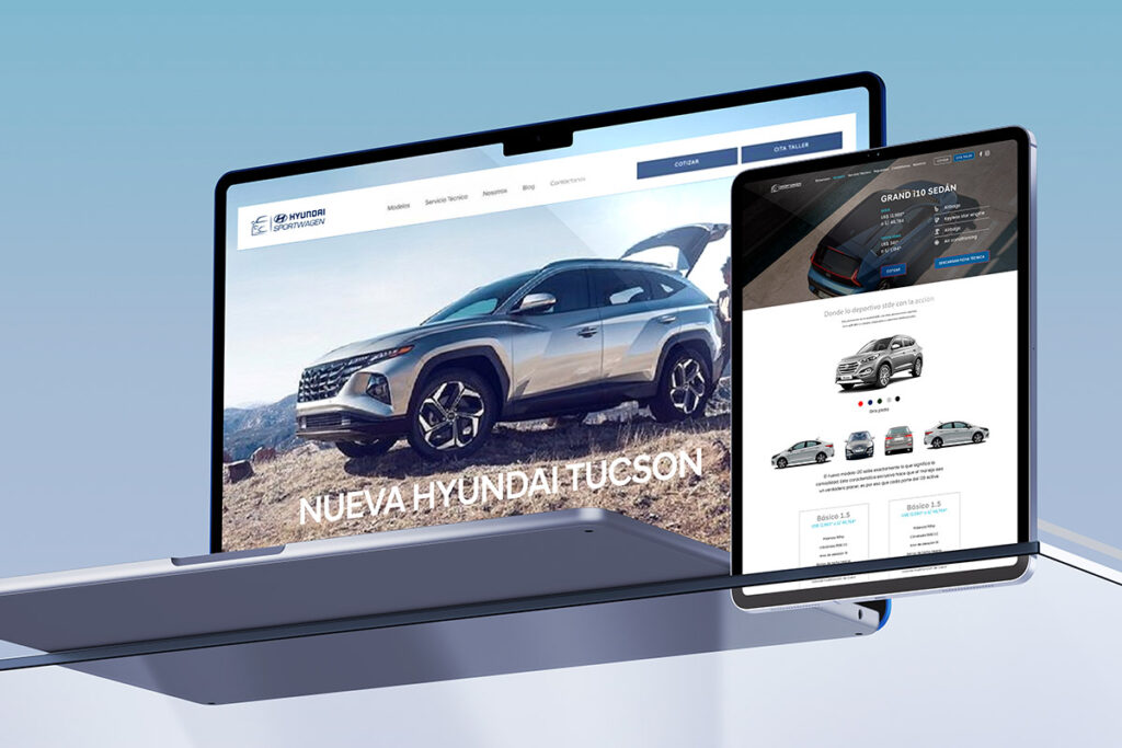 hyundai diseño web